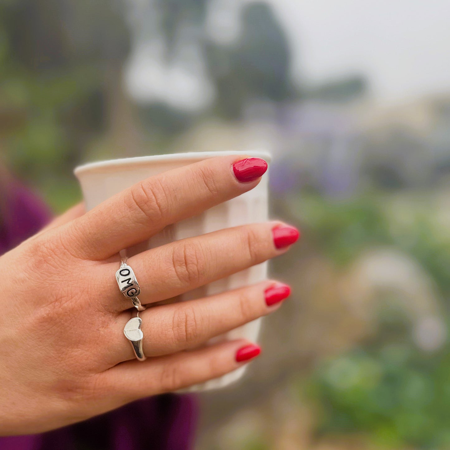 One Love Heart Gold Plated Ring