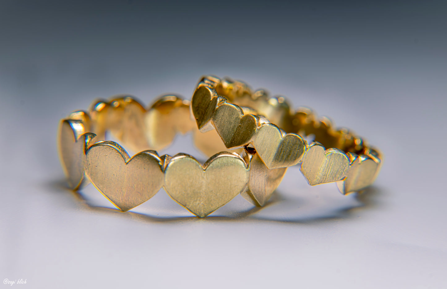 Small Hearts Goldplated Ring