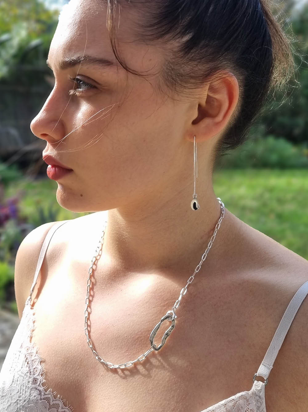 On A Wire Small Leopard Earring