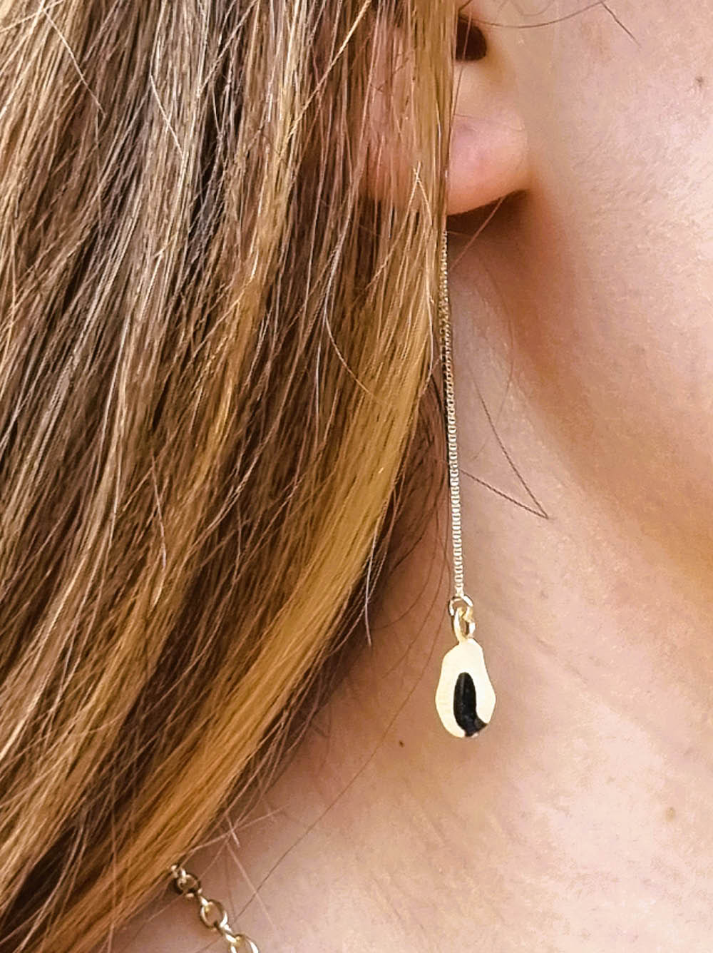 On A Wire Small Leopard Earring