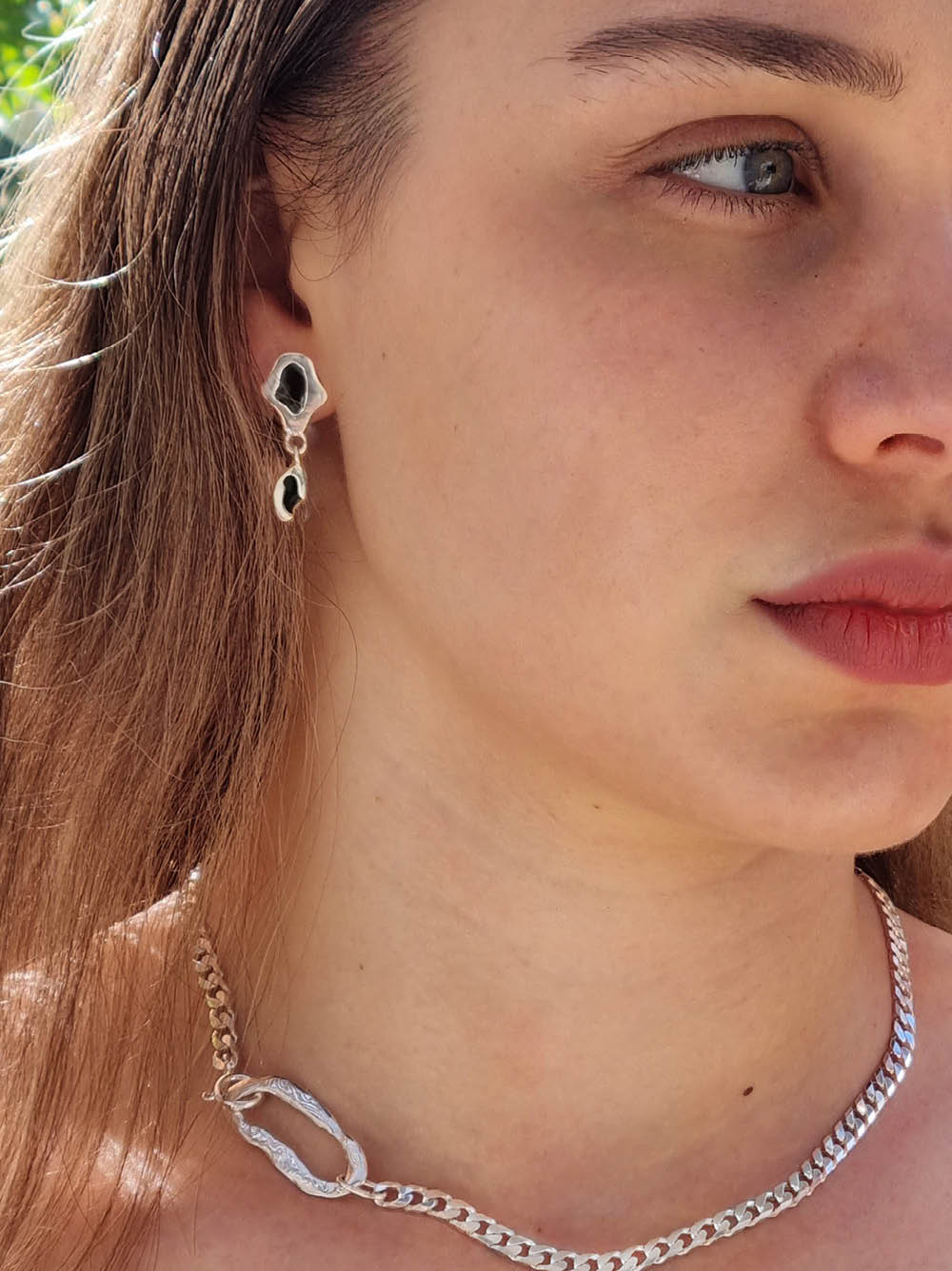 Raw Cuban Silver Necklace