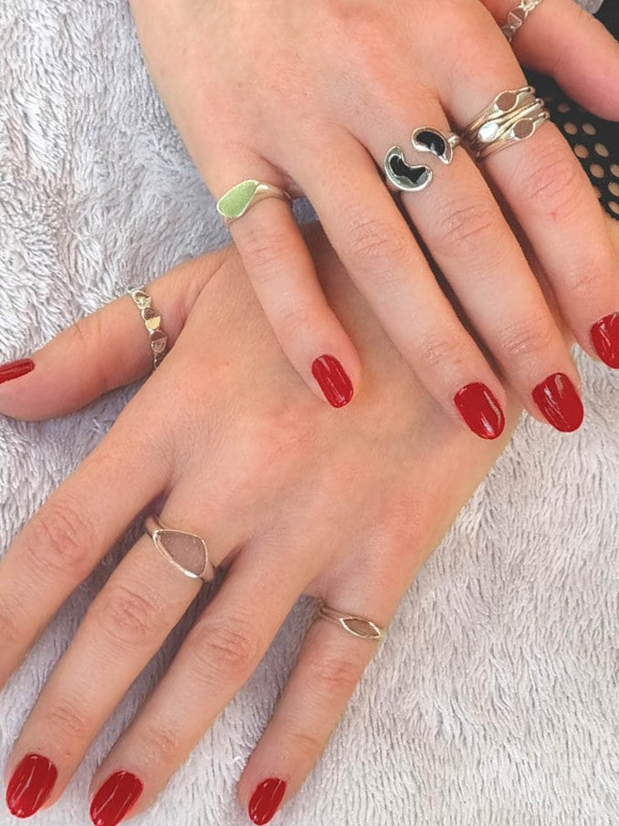 Mini Dot Silver Ring