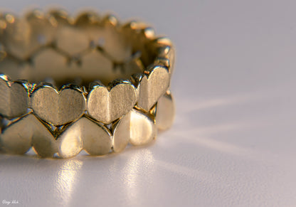 Small Hearts Goldplated Ring