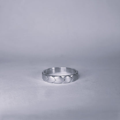 Resting Hearts Silver Ring